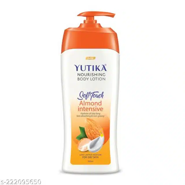 Yutika Soft Touch Almond Intensive Body Lotion (500 ml, Pack of 2)