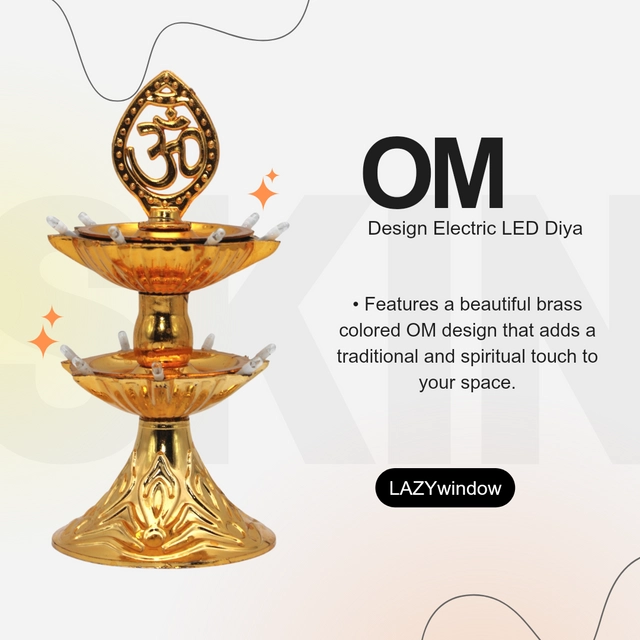 LED OM Diya For Diwali Decoration