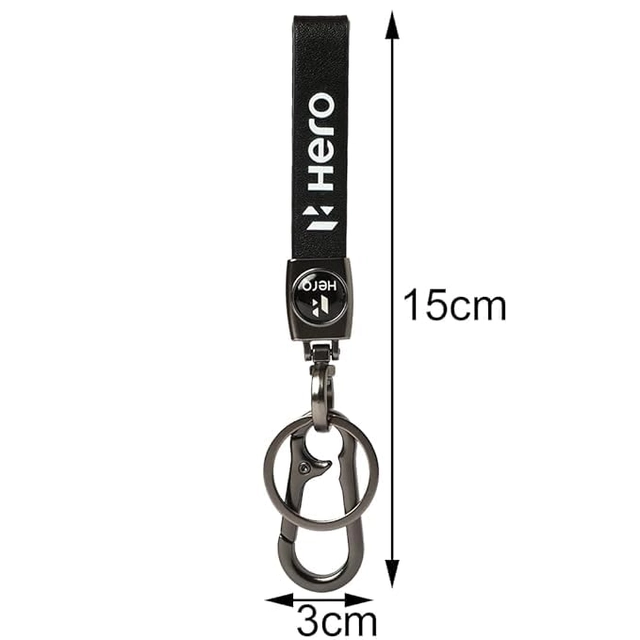 Metal Hero Bike Keychain (Black)