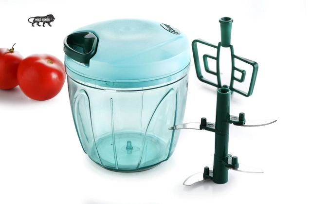 Plastic Manual Vegetables Chopper (Multicolor, 750 ml)