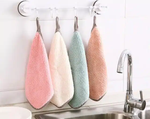 Kitchen Towel (Pack of 4) (Multicolor, 12x12 inch)