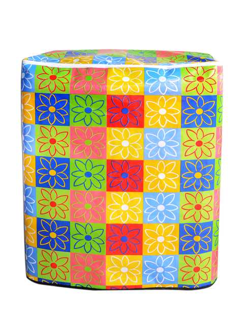 Beautiful Printed Waterproof & Dustproof Semi Automatic Washing Machine Cover (Multicolor) (A-29)