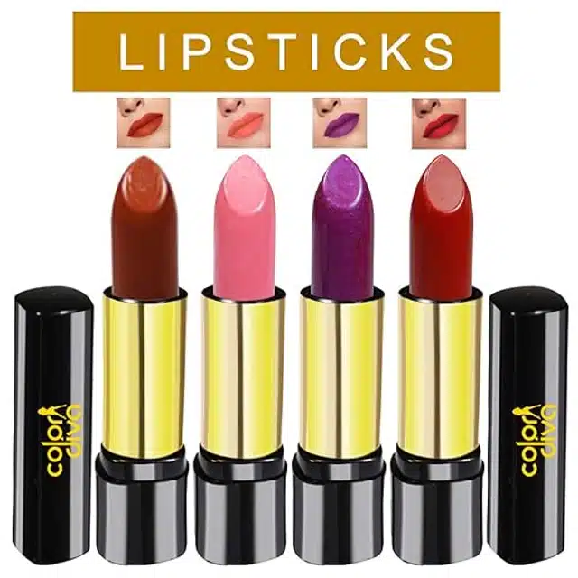 Premium Matte Lipstick (Multicolor, Pack of 4)