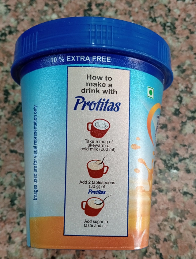 Intas Protitas Protein with Vitamins & Minerals Vanilla Flavoured Powder (220 g)