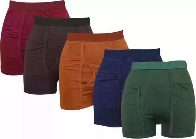 Cotton Trunks for Men (Multicolor, 90) (Pack of 5)