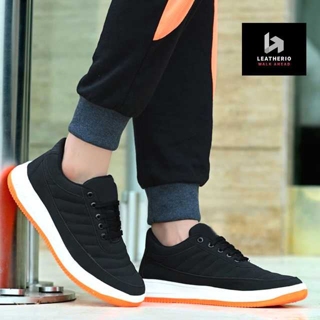 Comfortable Sport Shoes for Men (Black, 6) (BST-81)