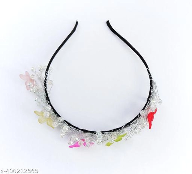 Plastic Hair Band for Girls (Multicolor)