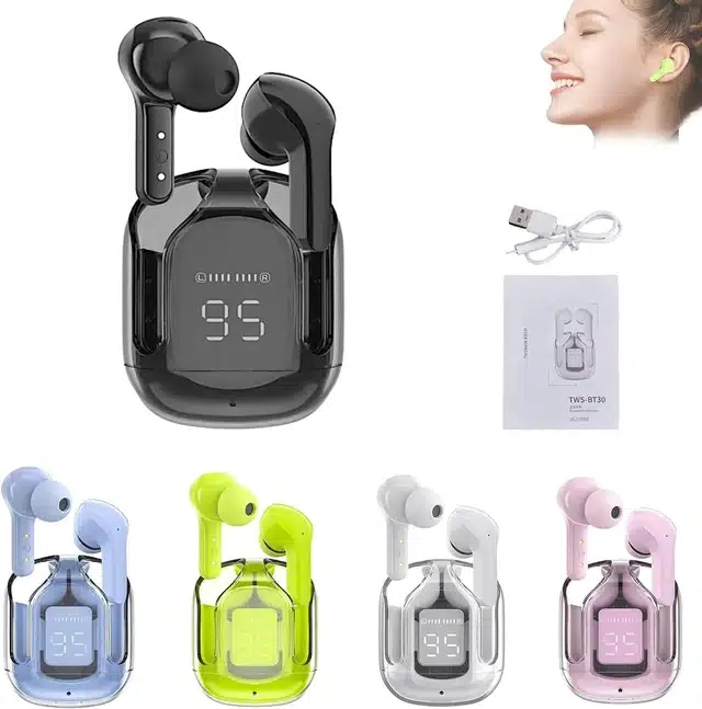 Ultrapods Noise Canceling Bluetooth Earbuds (Assorted) (Pack Of 1) (Color May Vary) (AS)