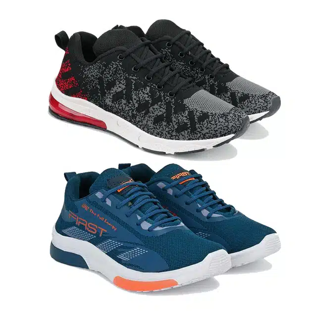 Shoes with Sports shoes for Men (Multicolor, 8) (Pack Of 2)