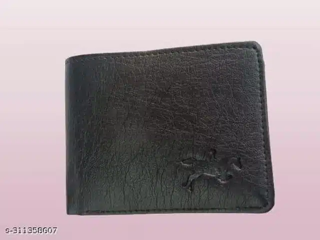 Leather Wallet for Men (Black)