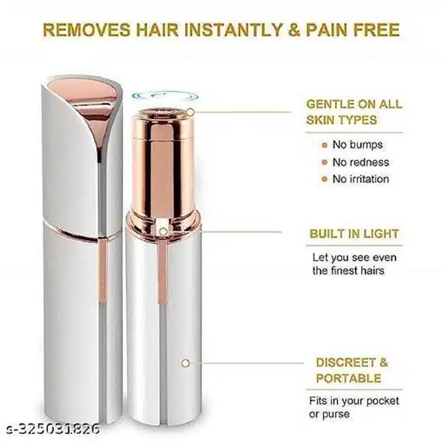 Female Face Hair Remover Trimmer (White & Copper)