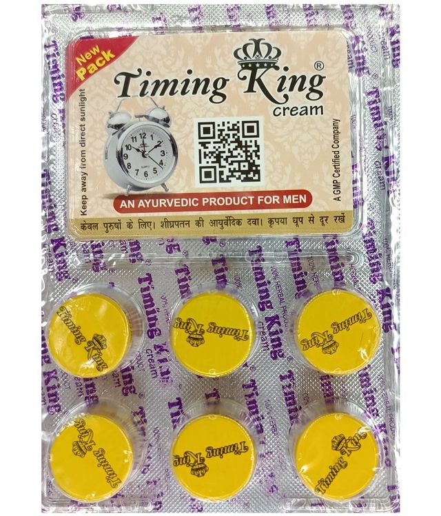 Timing King Cream for Men (1.5 g, Pack of 6)