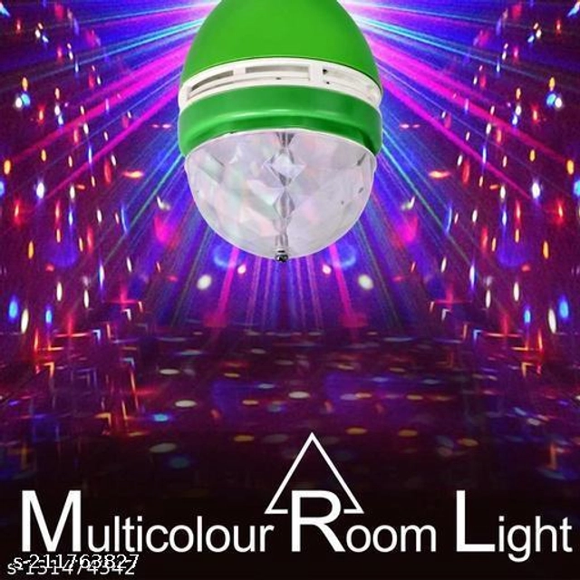 LED Crystal 360 Degree Rotating Bulb (Multicolor)