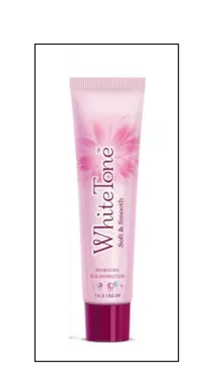 White Tone Face Cream, Sun Protection For Soft & Smooth Skin , 30G