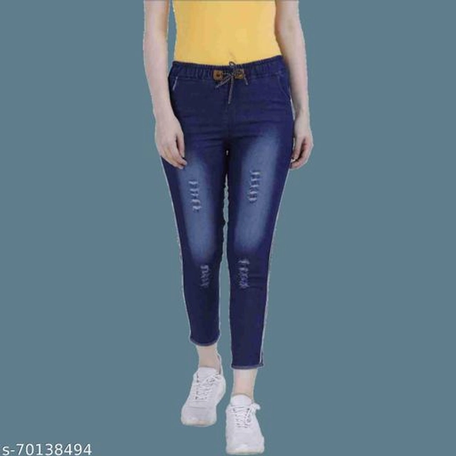 Denim Slim Fit Jeans for Women (Blue, 24)