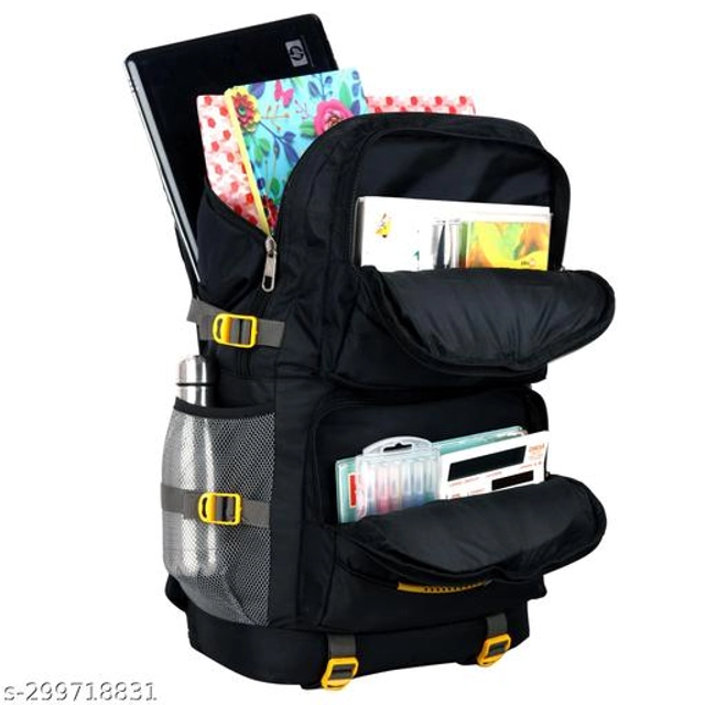 Polyester Backpack for Kids (Black, 70 L)