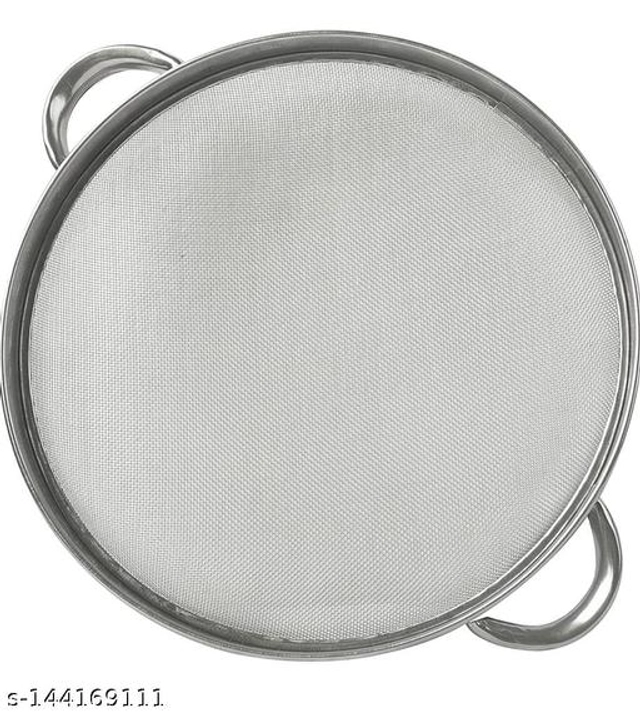 Stainless Steel Food Strainer (Silver, 20 cm)