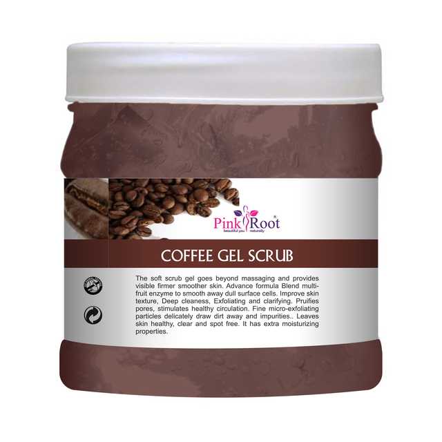 Pink Root Coffee Gel Face Scrub (Pack Of 1, 500 ml) (MI-138)