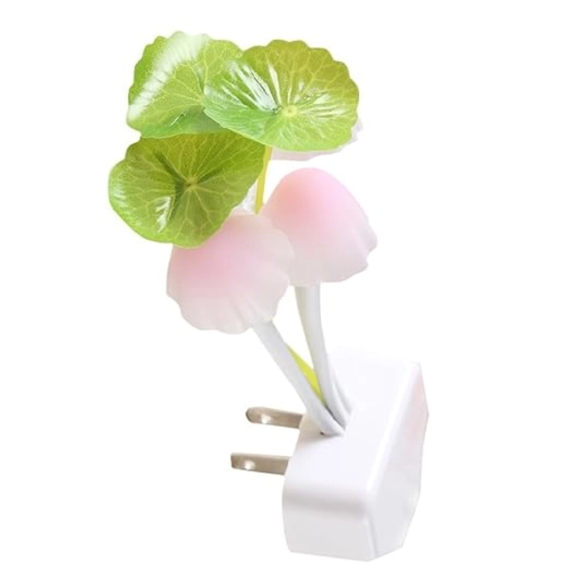 Mushroom Shape Automatic Off/On LED Magic Night Lights (Multicolor)