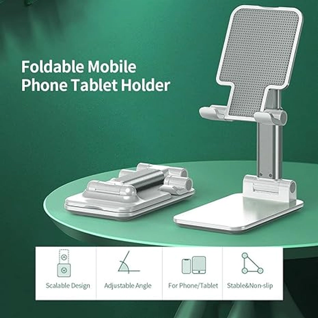 IMMUTABLE Mobile Stand Holder Angle & Height Adjustable for Desk, Cradle, Dock, Compatible with Smartphones (Pack of 1)