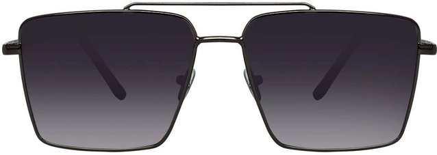 Dyana Core Retro Square Sunglasses (Black)