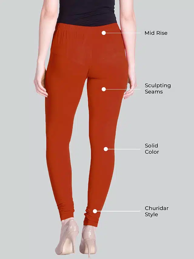 Skinny Fit Leggings for Women (Red)