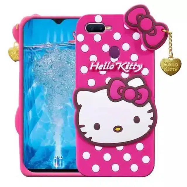 Hello Kitty Back Cover for Oppo F9pro (Pink)