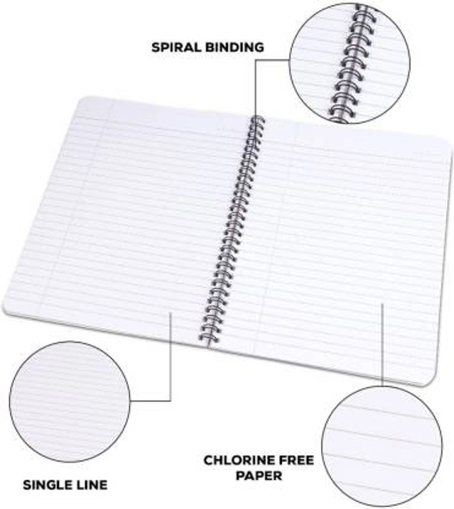 CLASSMATE Pulse Regular Plain Notebook (300 Pages, Multicolor, Pack of 1)