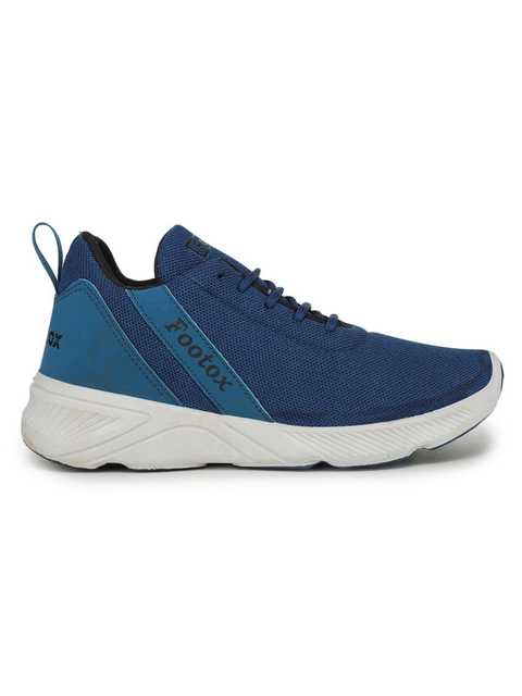Footox Stylish Mens Casual Shoes (Navy Blue, 12) (F-1560)