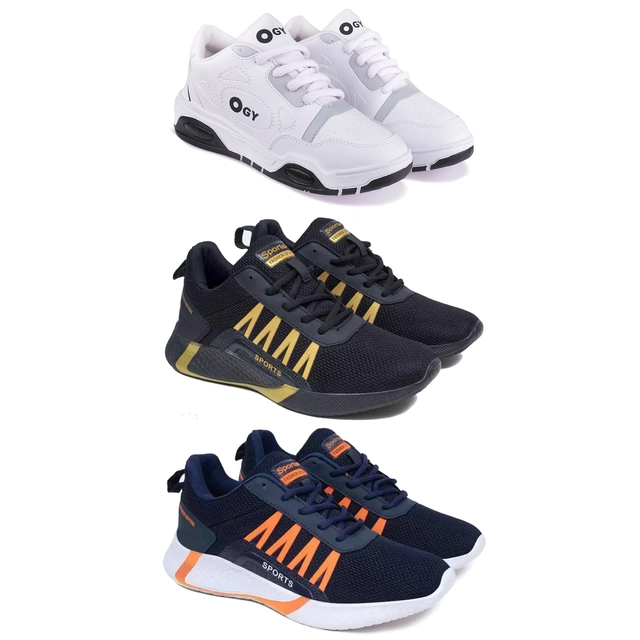 Combo of Casual Shoes for Men (Multicolor, 6) (Pack of 3)