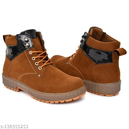 Boots for Men (Tan, 6)