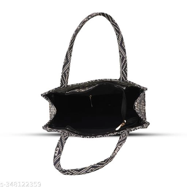 Canvas Handbag for Women (Black)