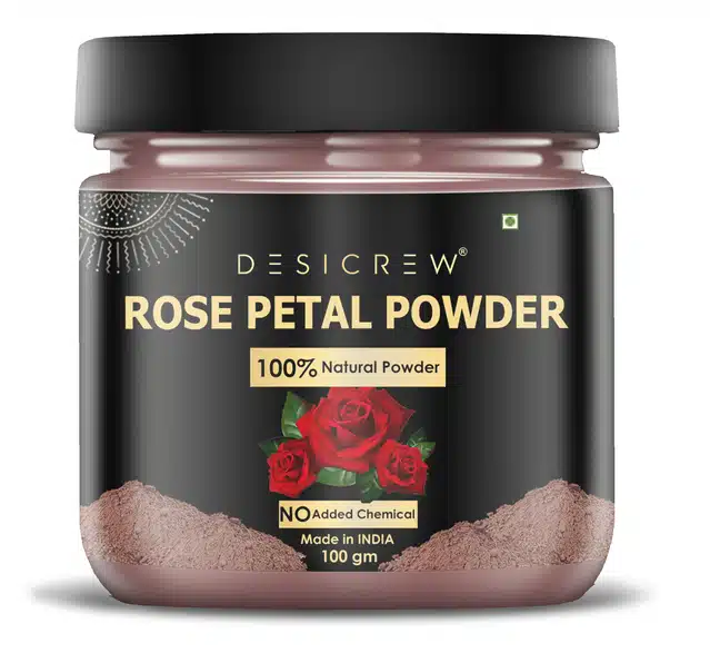 Desi Crew Natural Rose Petals Powder (100 g)