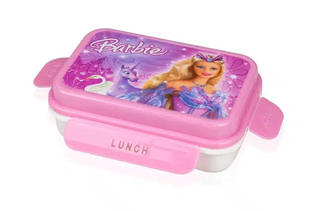 Barbie Kids Lunch Box Plastic Tiffin Box For Boys & Girls (1000 ml) (Le-32)