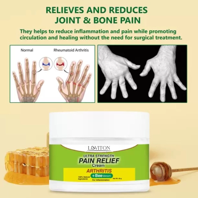 Bee Venom Ultra Strength Joints Pain Relief Cream (30 g, Pack of 2)