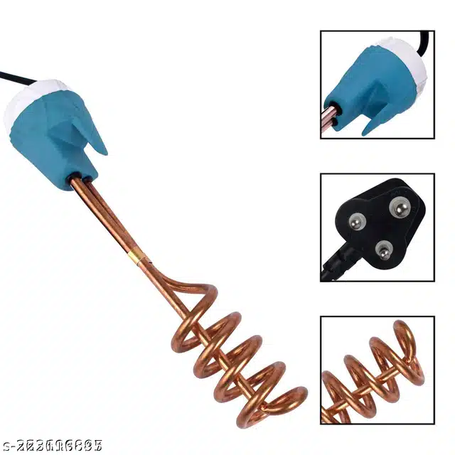 Shock Proof Copper Immersion Rod (Blue, 2000 W)