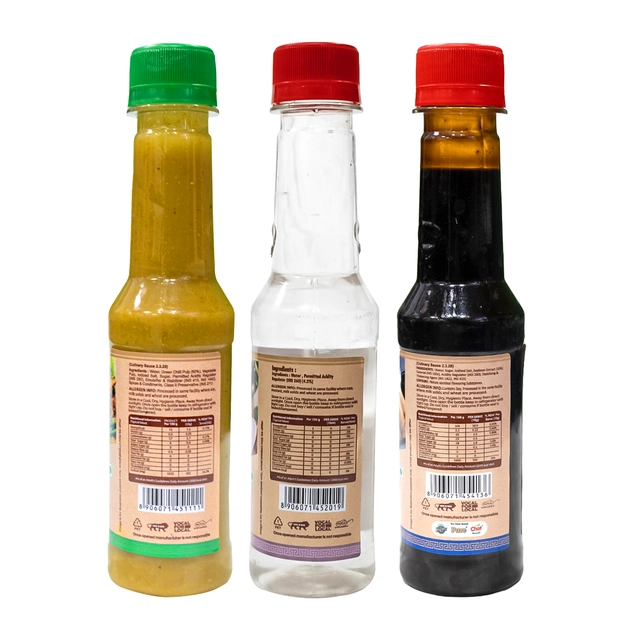 9 Am Soya sauce 230g+ green Chili 210g+ Vinegar 200 g
