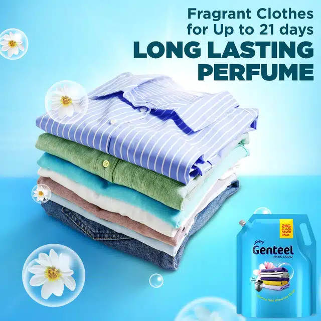 Godrej Genteel Matic Liquid Detergent For Top Load - 2 Kg