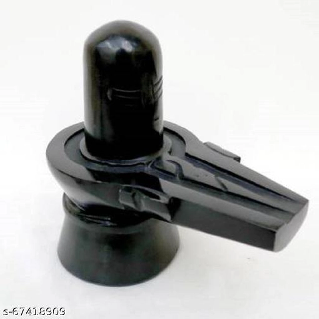 Marble Shivling Idol (Black)