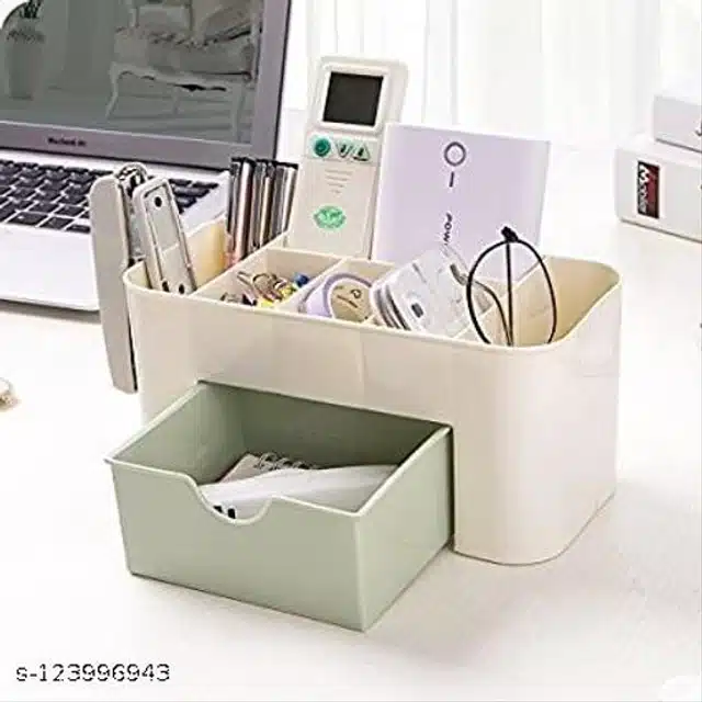 Plastic Cosmetics Storage Box (Multicolor)