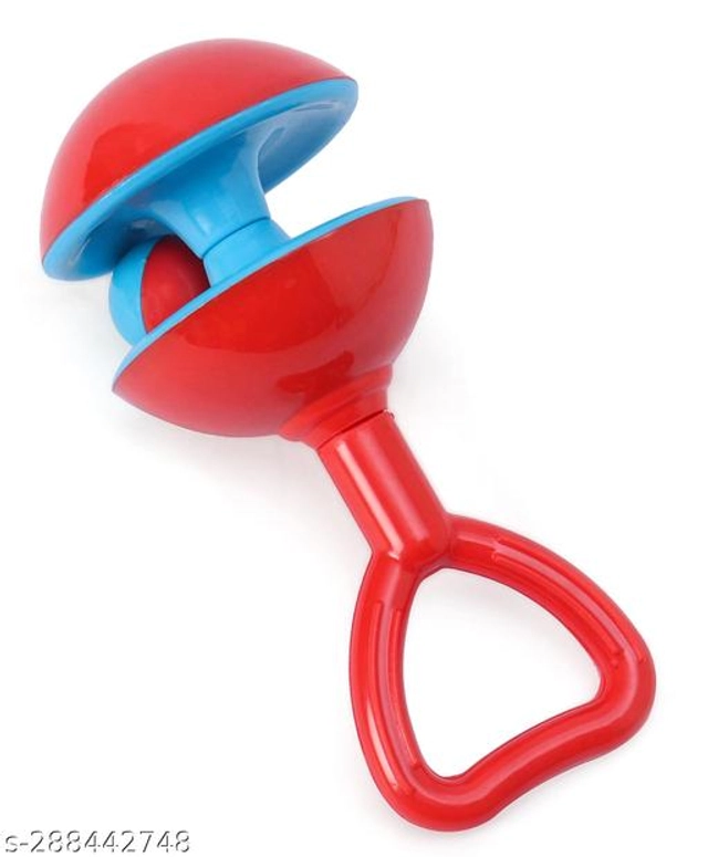 Plastic Rattle Toy for Baby (Multicolor, Pack of 2)