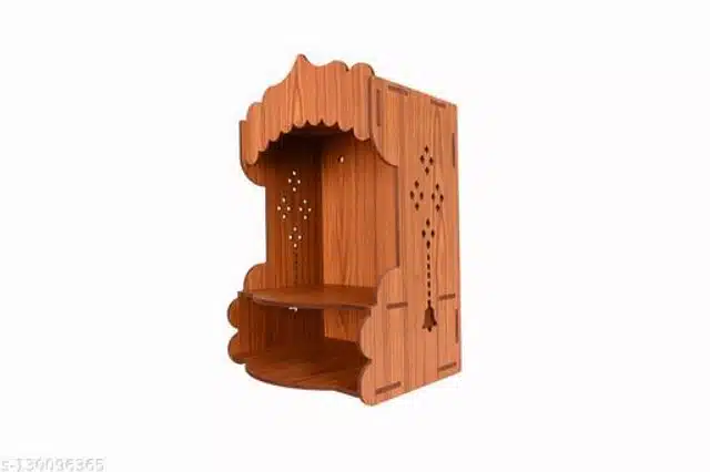 Wooden Modern Home Temple (Brown)