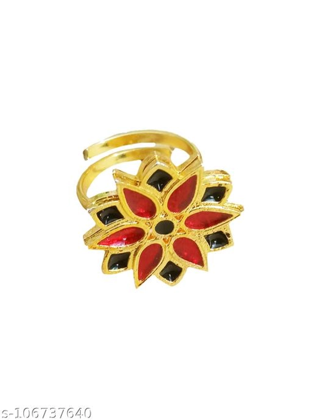 Brass Ring for Women (Multicolor)