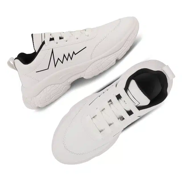 Sports Shoes for Women (White, 8)