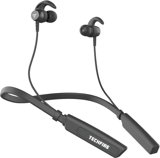 TECHFIRE Neckband hi-bass Wireless headphone (Black)