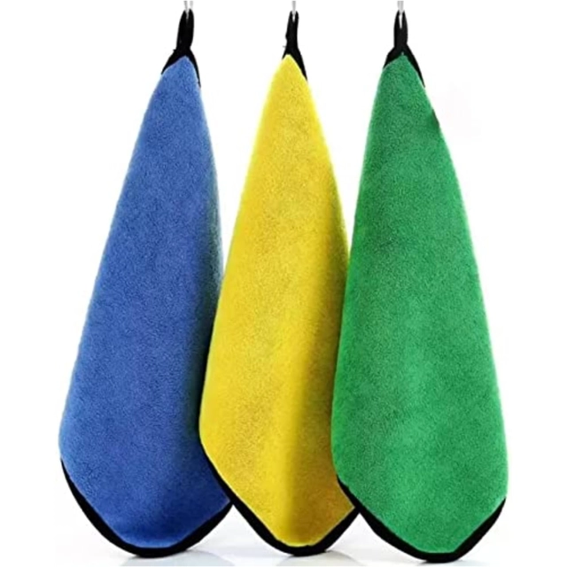 Neekshaa Microfiber Towel (Multicolor, 40x40 cm, Pack of 3)