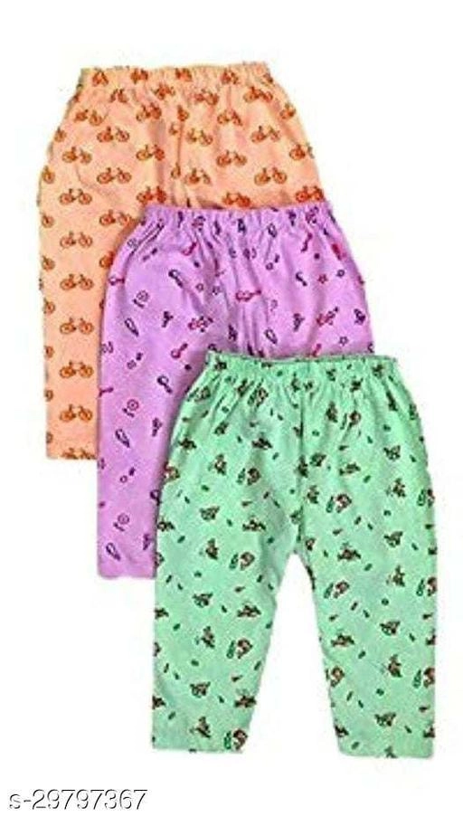 Cotton Pyjamas for Kids (Multicolor, 0-3 Months) (Pack of 3)