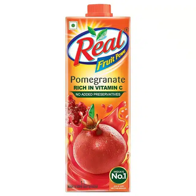 Real Pomegranate (Anar) Juice 2X1 L (Pack Of 2)
