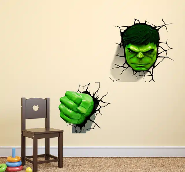 Hulk Self Adhesive Wall Stickers