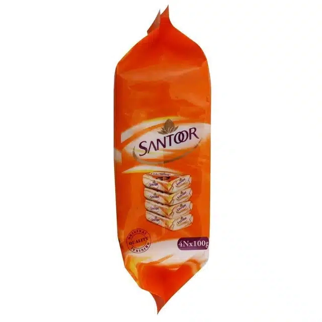 संतूर सैंडल एंड टर्मेरिक साबुन 100 g (पैक ऑफ़ 4)